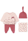 Mayoral Baby Girls 4 Piece Gift Box, Pink