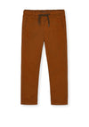 Mayoral Boys Cotton & Linen Trousers, Rust