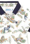 Mayoral Baby Boys Jungle Print Polo Shirt, White Multi