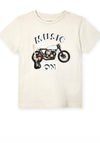 Mayoral Boys Reflective Motorbike Print T-Shirt, Pale Grey