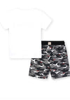 Mayoral Boys Camouflage Print Two Piece Set, Grey Multi
