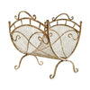 Mindy Brownes Fleur De Lis Log Holder, 16.5 inches