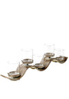 Mindy Brownes Waves Candle Holder Set of Five Candles, 7 inches