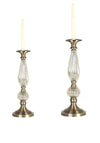 Mindy Brownes Sabrian Candle Holder Set of Two, 18 & 14 inches