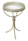 Mindy Brownes Mirror Top Serving Table, Gold