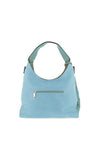 Zen Collection Hobo Snake Print Shoulder Bag, Blue