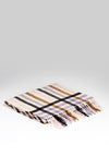 McNutt of Donegal Lambswool Milk & Honey Check Scarf