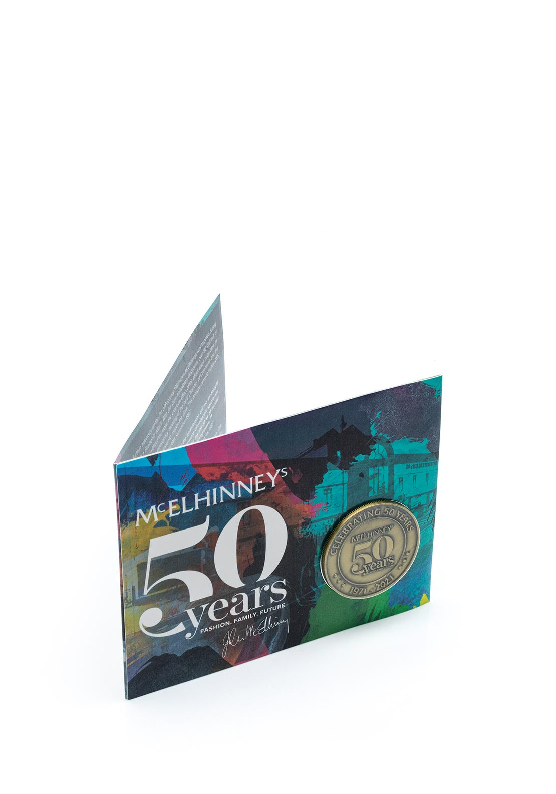 McElhinneys Collectors Edition 50th Anniversary Commemorative Coin