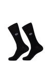 McElhinneys Mens 2 Pack Plain Socks 41-46, Black