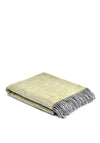 McNutt of Donegal Cosy Lemon Throw, Lemon Grey