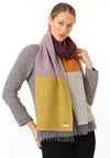 Mc Nutt of Donegal Vegas Stripe Colour-Block Scarf, Multi