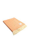 McNutt of Donegal Herringbone Throw, Clementine