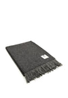 McNutt of Donegal Herringbone Throw, Graphite
