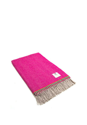 McNutt of Donegal Mini Blanket, Rose Pink