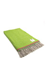 McNutt of Donegal Mini Blanket, Parrot Green