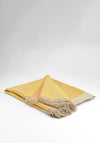 McNutt of Donegal Irish Linen Florence Throw, Yellow