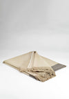 McNutt of Donegal Irish Linen Lisbon Throw, Neutral