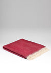 McNutt of Donegal Spotted Cranberry Throw, Red