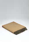 McNutt of Donegal Pure Wool Throw, Cashew