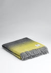 McNutt of Donegal Starry Night Yellow Throw, Grey & Yellow