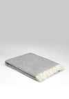 McNutt of Donegal Lamb’s Wool Blanket, Uniform Grey