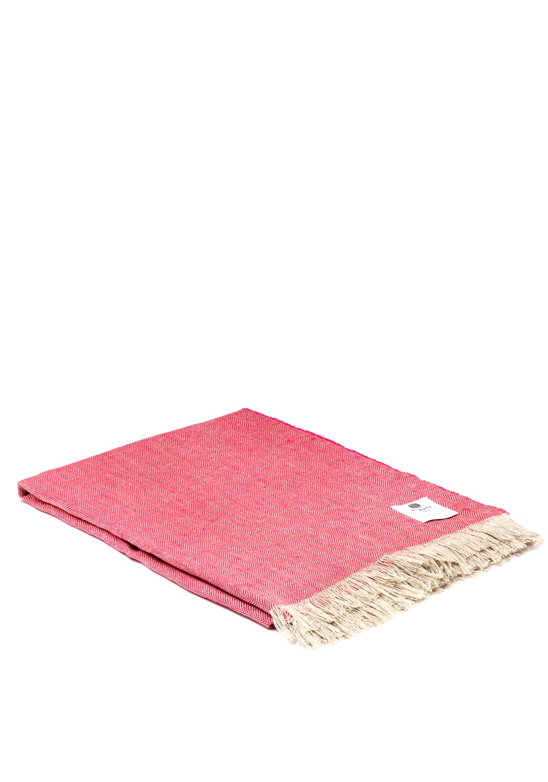 McNutt of Donegal Irish Linen Throw, Magenta