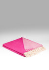 McNutt of Donegal Raspberry Rose Reversible Scarf, Pink