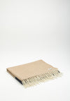 McNutt of Donegal Beige & Navy Lambswool Scarf