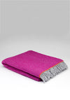 McNutt of Donegal Mabel Herringbone Throw, Pink