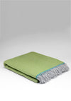 McNutt of Donegal Maddie Herringbone Throw, Green