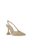 Menbur Shimmer Pointed Toe Heeled Shoe, Gold