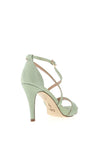 Menbur Glitter Strappy Heeled Sandals, Green