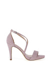 Menbur Glitter Strappy Heeled Sandals, Pink