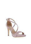 Menbur Glitter Strappy Heeled Sandals, Pink