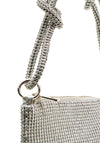 Zen Collection Diamante Clutch Bag, Silver