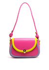 Menbur Contrast Trim Shoulder Bag, Pink Multi