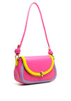 Menbur Contrast Trim Shoulder Bag, Pink Multi