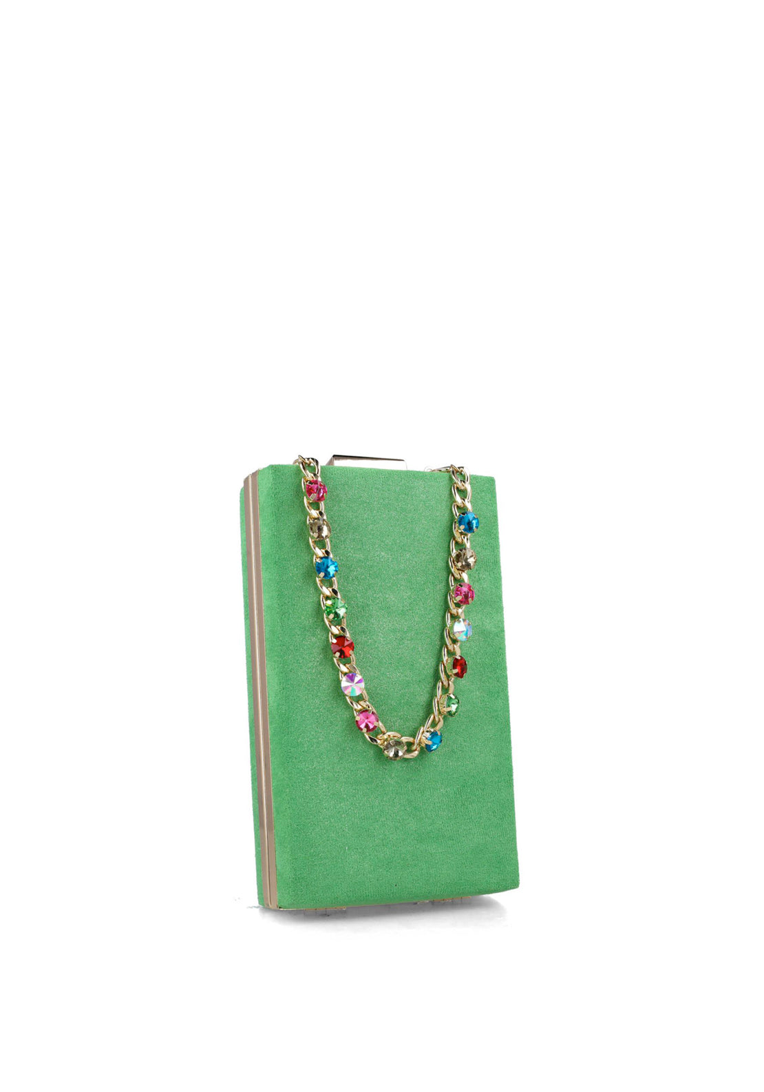 Menbur Shimmer Diamante Box Clutch, Love Bird