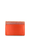 Menbur Satin Diamante Clutch Bag, Orange