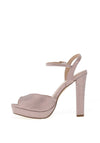 Menbur Glitter Platform Heeled Sandals, Pink