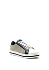 Menbur Metallic Thread Woven Trainer, Navy Multi