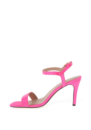 Menbur Square Toe Heeled Sandals, Pink