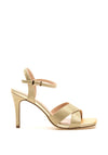 Menbur Shimmer Strappy Heeled Sandals, Gold