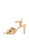 Menbur Shimmer Strappy Heeled Sandals, Gold