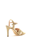 Menbur Shimmer Strappy Heeled Sandals, Gold