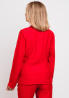 Meri Esca Woven Blazer Jacket, Red