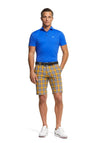 Meyer Checked Golf Bermuda Shorts, Yellow