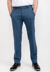 Meyer Roma Tropical Wool Chinos, Blue