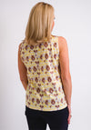 Leon Collection Tie Dye Print Vest Top, Yellow