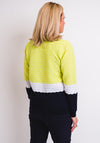 Leon Collection Embossed Colour Block Cardigan, Multi